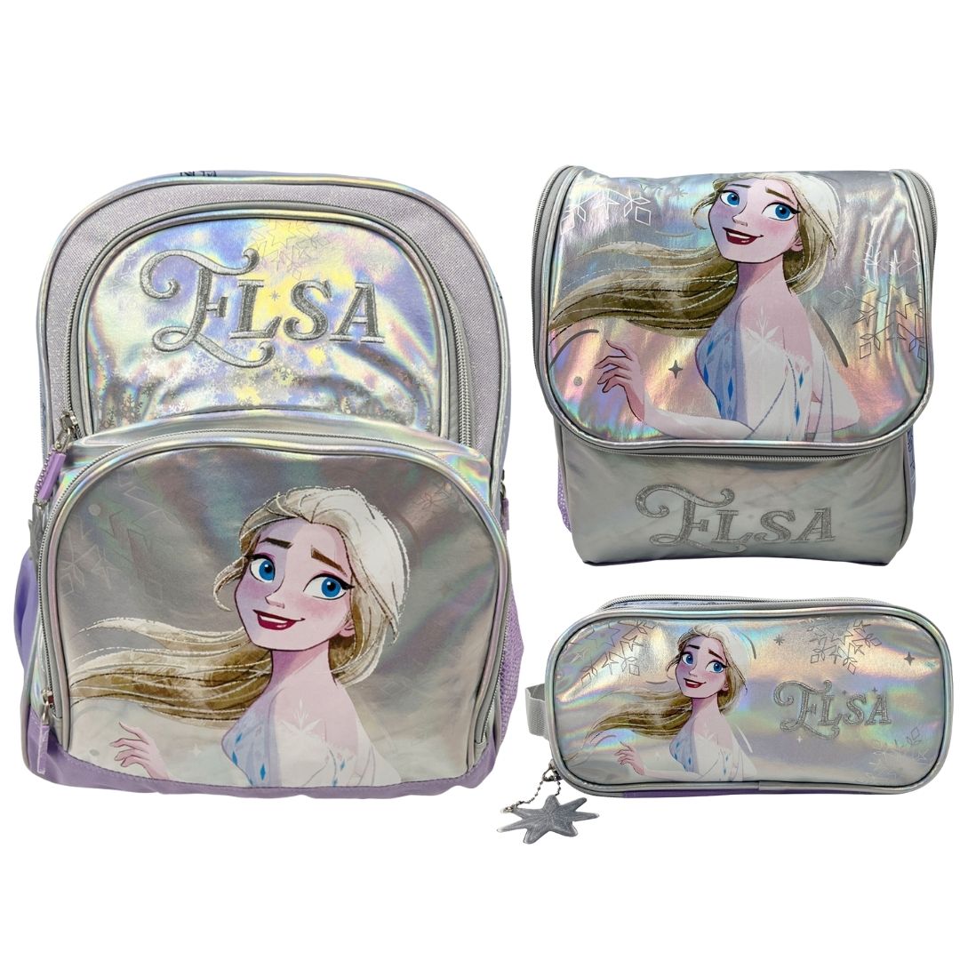 PACK ESCOLAR MOCHILA FROZEN ELSA OFICIO - 1