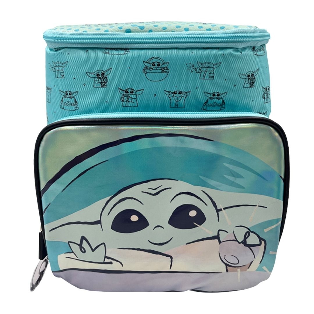 LONCHERA MOCHILA BABY YODA CELESTE STAR WARS - 1