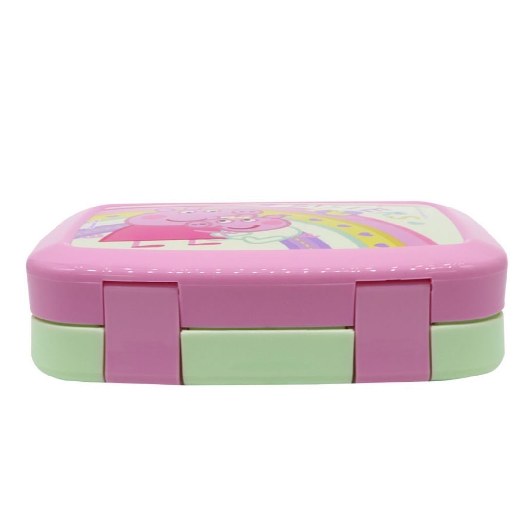 Taper con Divisiones Escolar Bento Peppa Pig y hermanita Evie - 3
