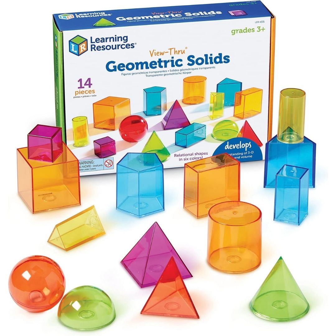 SET DE FIGURAS GEOMETRICAS TRASLUCIDAS LEARNING RESOURCES - 1