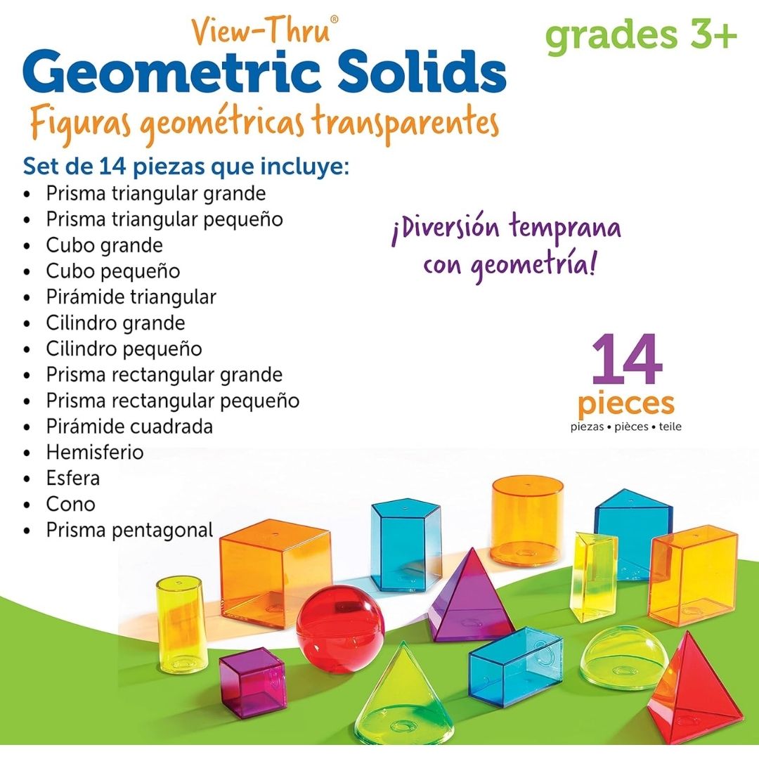 SET DE FIGURAS GEOMETRICAS TRASLUCIDAS LEARNING RESOURCES - 2