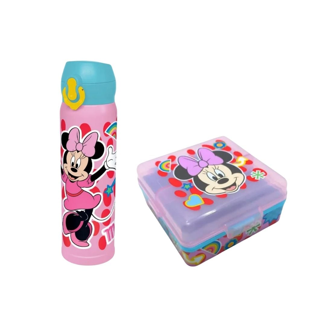 PACK ESCOLAR MINNIE MOUSE TOMATODO 545ML + TAPER SANDWICHERA - 1