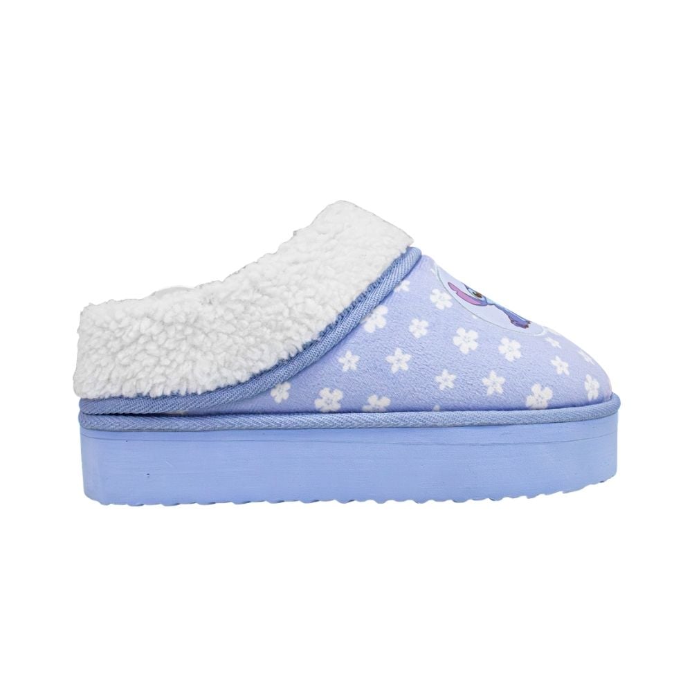 PANTUFLAS PELUCHE MUJER STITCH CELESTE - 2