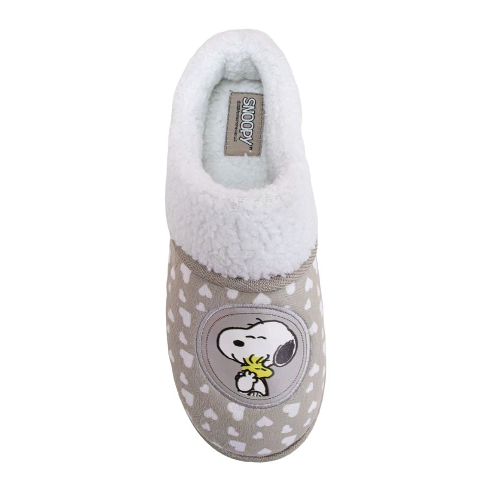 PANTUFLAS PELUCHE MUJER SNOOPY PEANUTS MARRON - 1