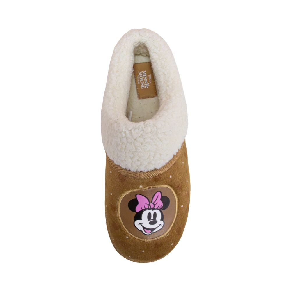 PANTUFLAS PELUCHE MUJER MINNIE MOUSE MARRON - 1