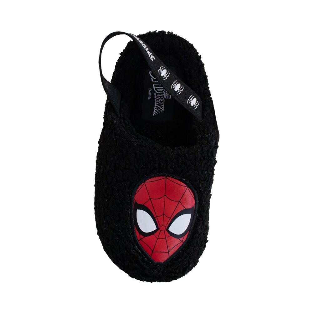 PANTUFLAS SANDALIAS NIÑO SPIDERMAN NEGRO - 1