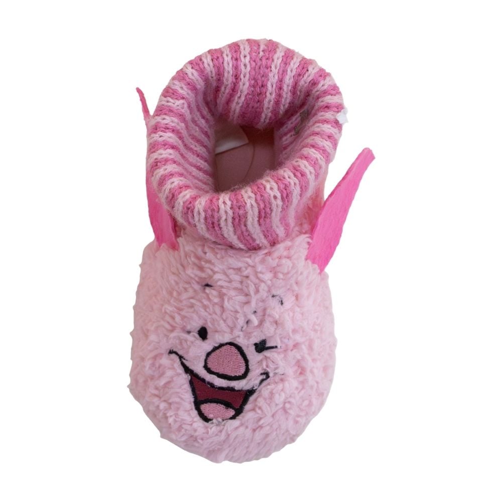 PANTUFLAS BOTIN NIÑA PIGLET WINNIE POOH ROSADO - 1