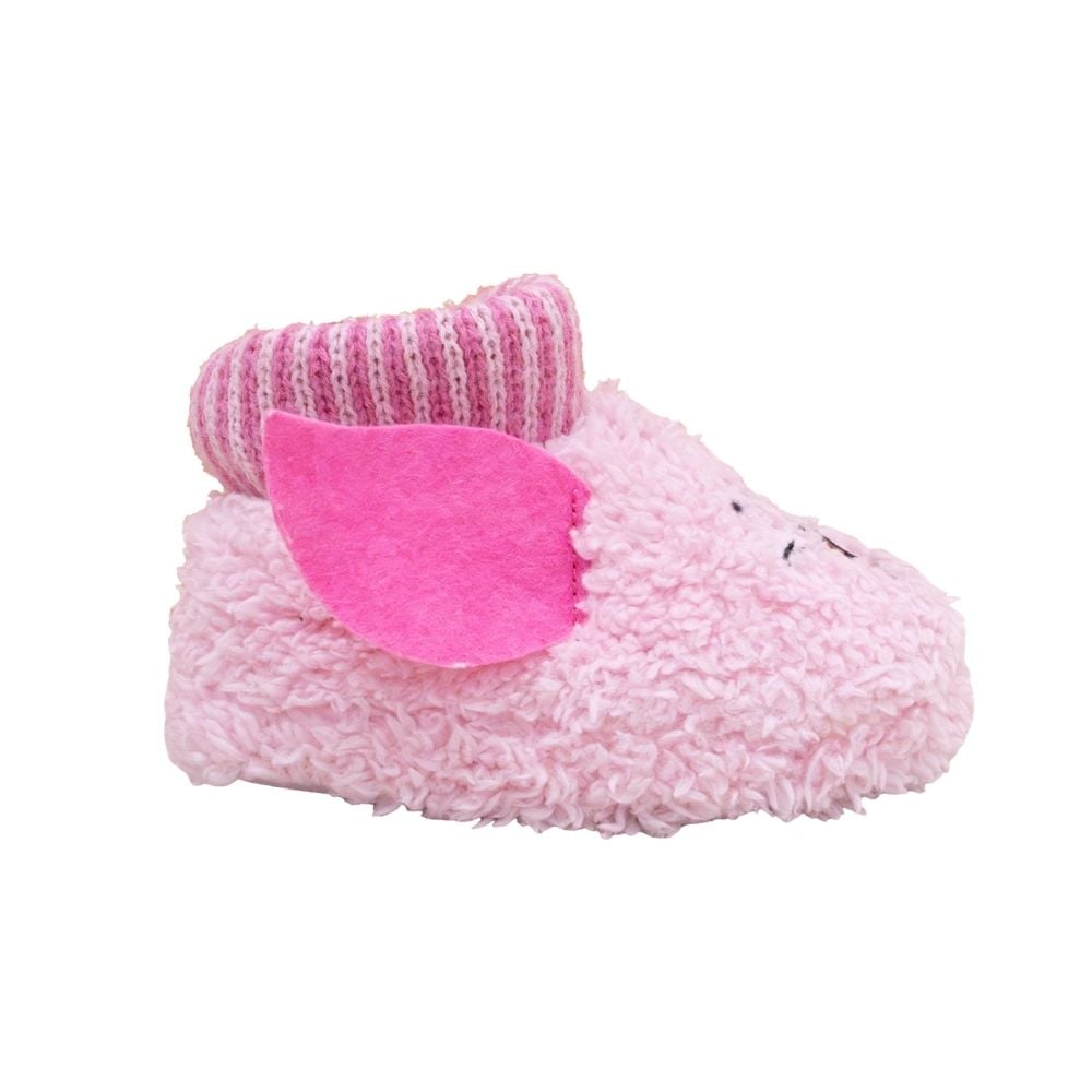 PANTUFLAS BOTIN NIÑA PIGLET WINNIE POOH ROSADO - 2