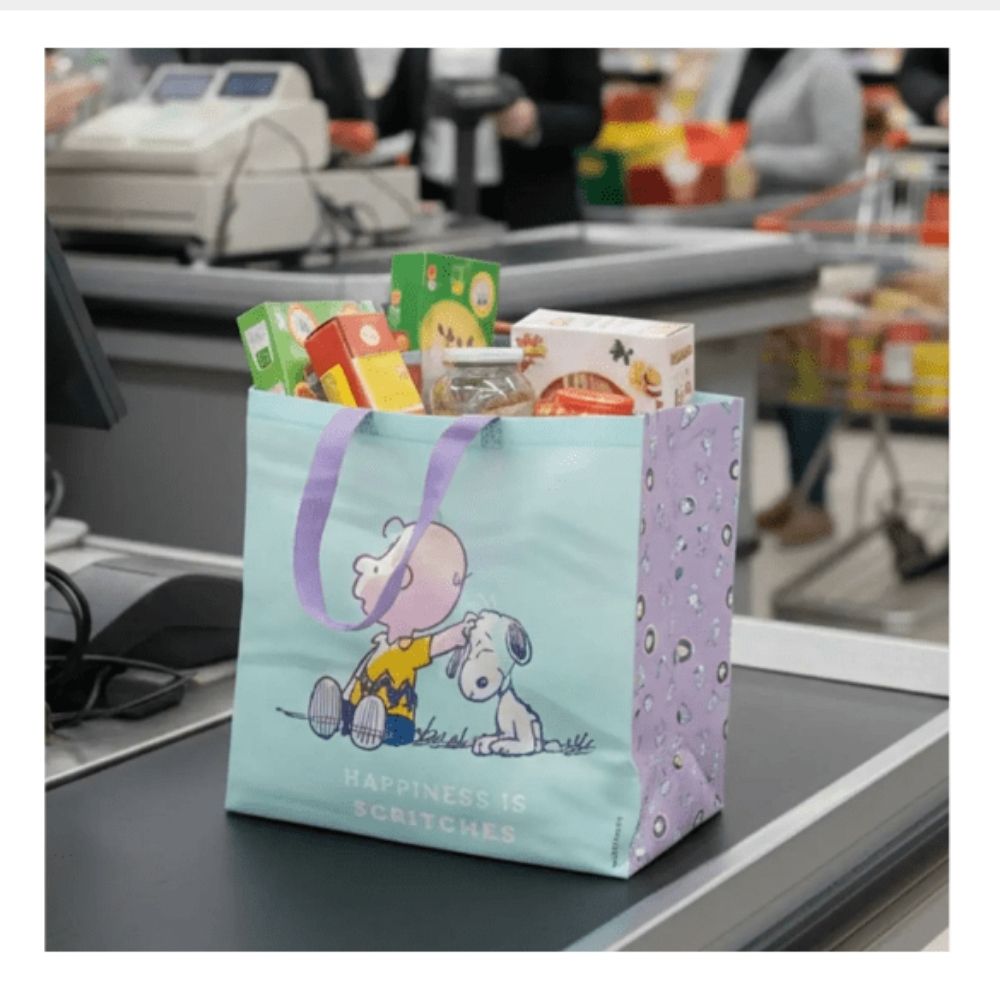 BOLSA REUTILIZABLE SNOOPY PEANUTS 39 X 44 X 18 CM - 4