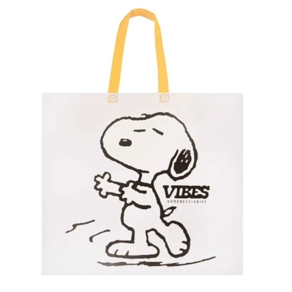 BOLSA REUTILIZABLE SNOOPY PEANUTS GRIS 39 X 44 X 18 CM - 1