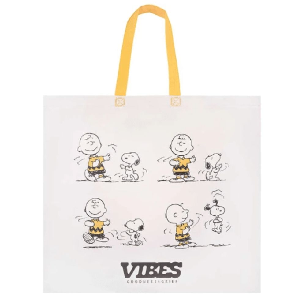BOLSA REUTILIZABLE SNOOPY PEANUTS GRIS 39 X 44 X 18 CM - 2