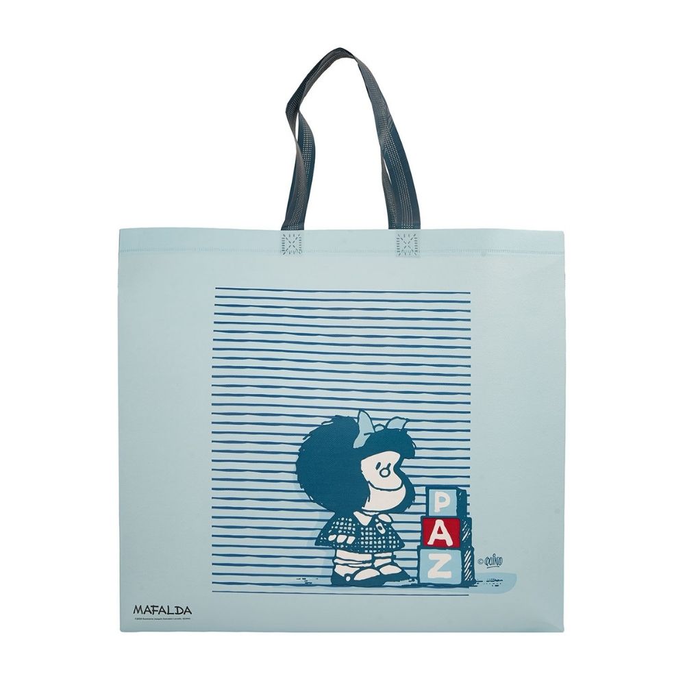 BOLSA REUTILIZABLE MAFALDA AZUL 39 X 44 X 18 CM - 2