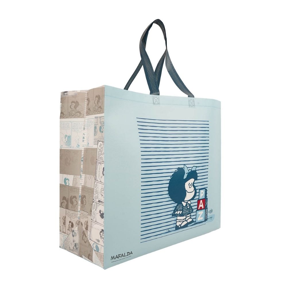 BOLSA REUTILIZABLE MAFALDA AZUL 39 X 44 X 18 CM - 4