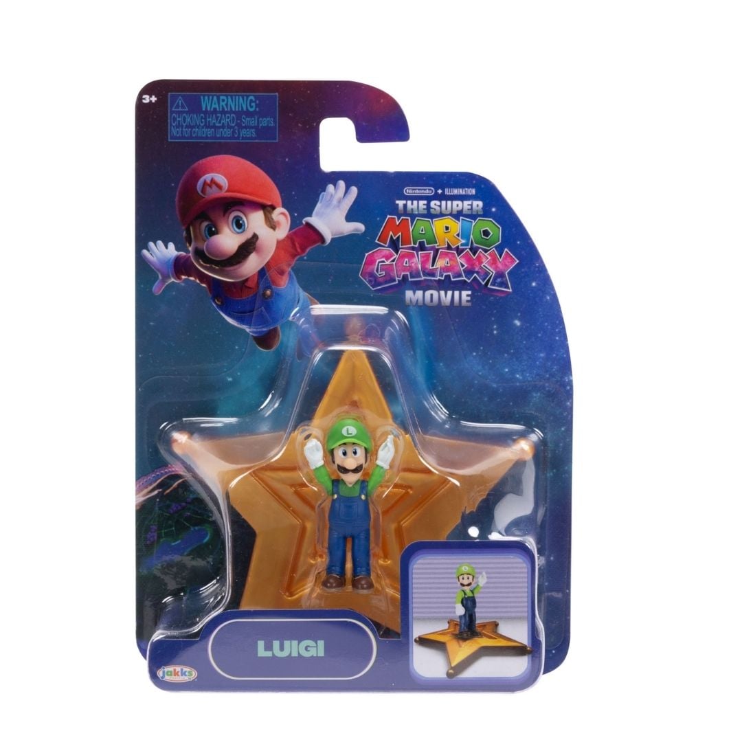 FIGURA COLECCIONABLE SUPER MARIO GALAXY LUIGI 4 CM NINTENDO - 4