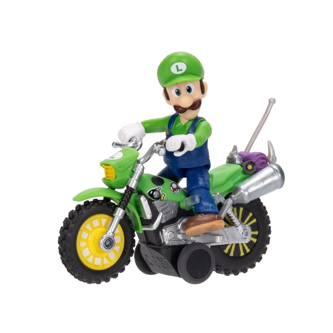FIGURA COLECCIONABLE SUPER MARIO GALAXY LUIGI CON SU MOTO 6 CM NINTENDO - 5