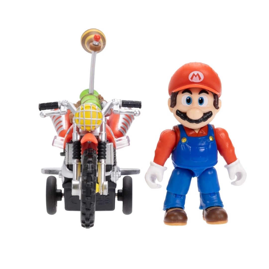 FIGURA COLECCIONABLE SUPER MARIO GALAXY MARIO BROS CON SU MOTO 6 CM NINTENDO - 2