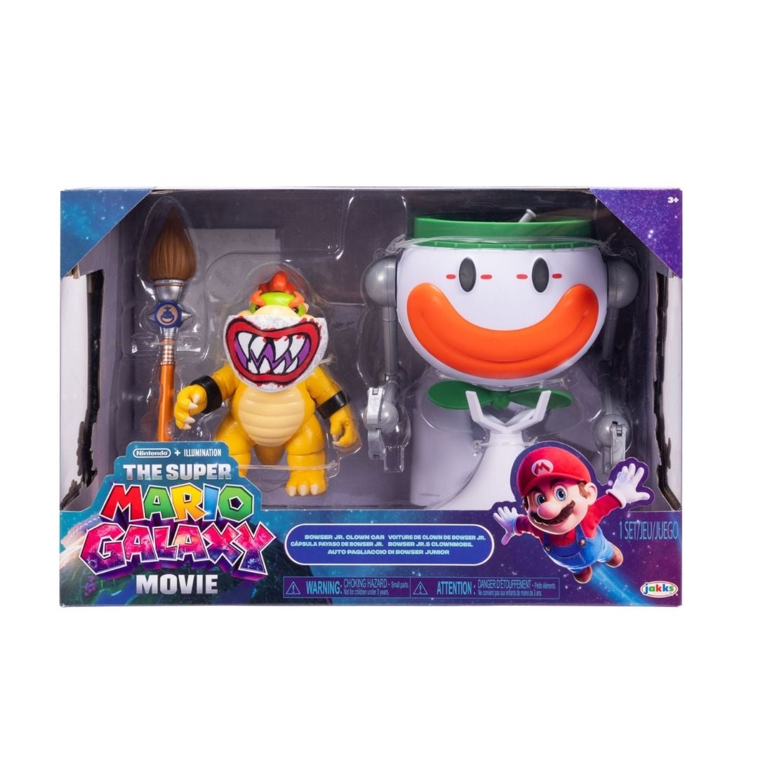 SET DE FIGURAS MARIO GALAXY CLOWNCAR 13CM NINTENDO - 1