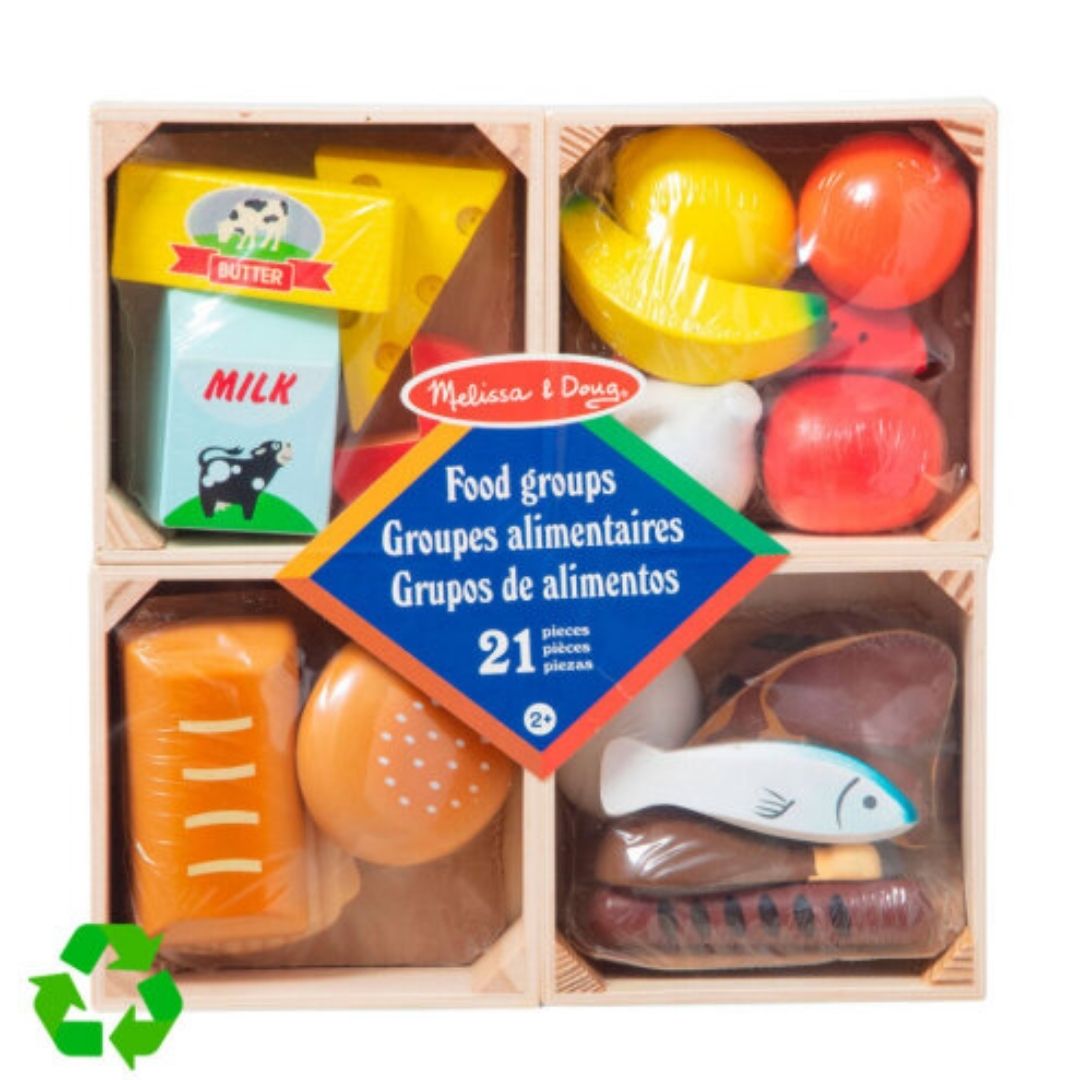 SET ALIMENTOS DIDACTICO DE MADERA COCINA INFANTIL MELISSA Y DOUG - 1