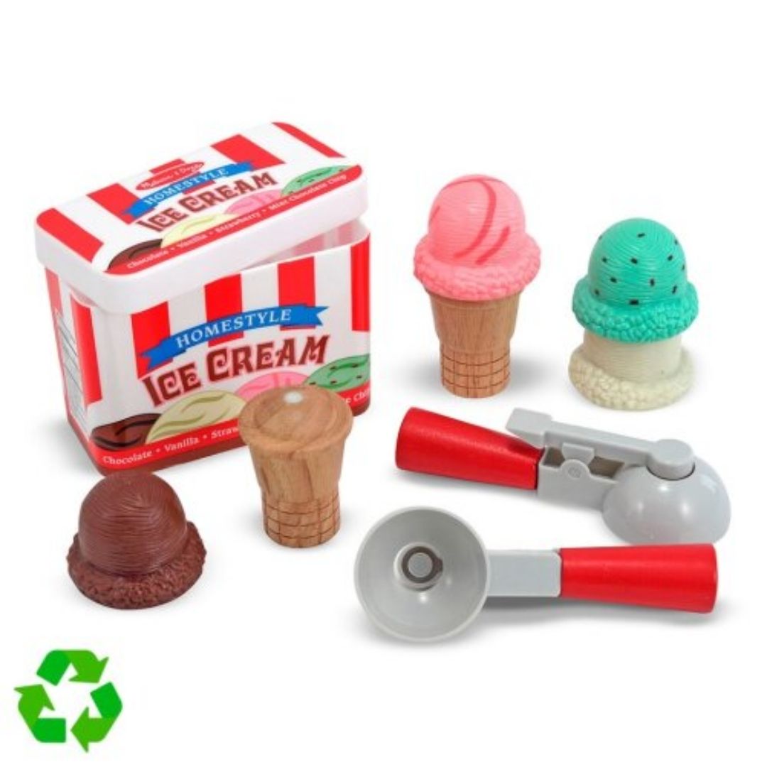 SET HELADOS DIDACTICO DE MADERA JUEGO DE ROL MELISSA Y DOUG - 2