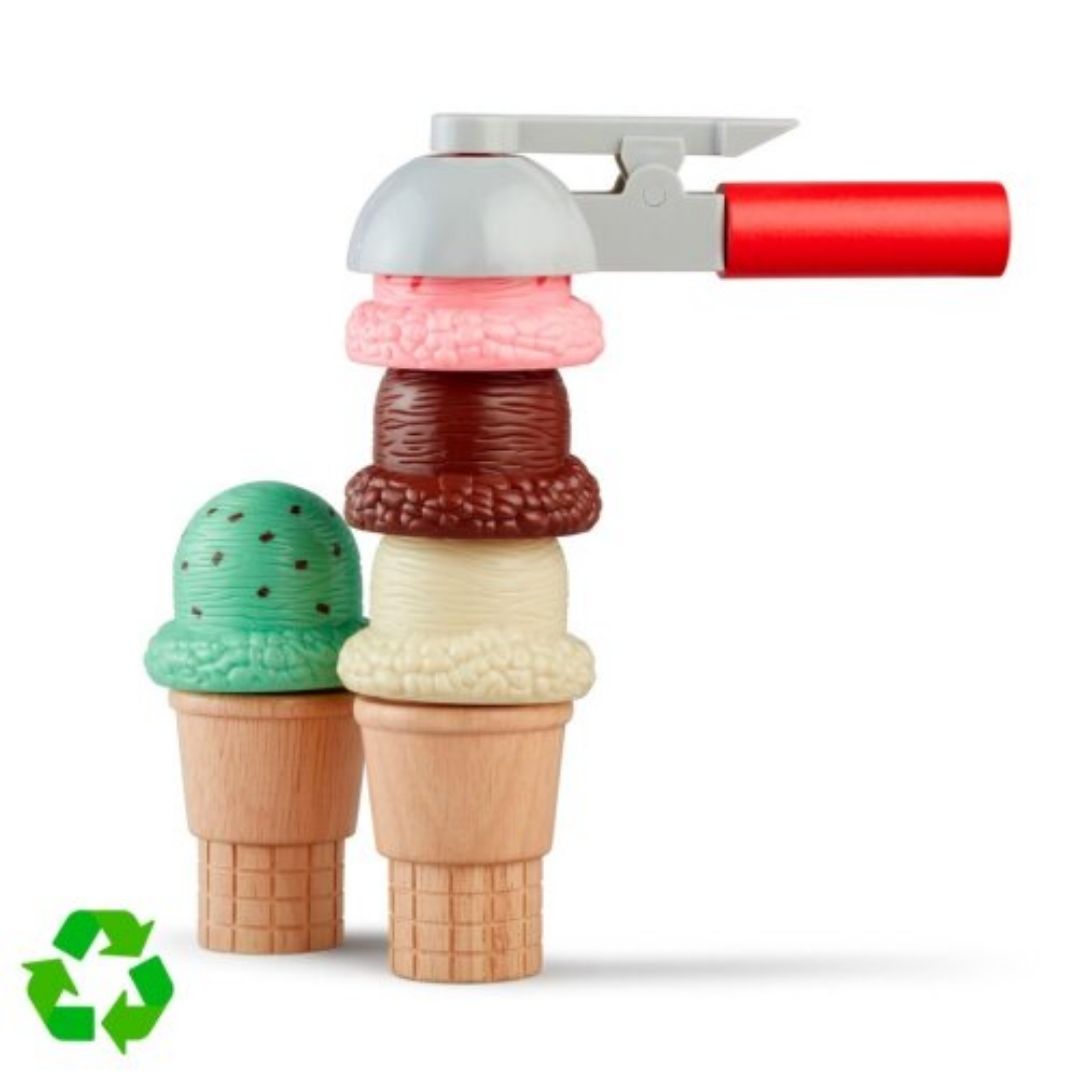 SET HELADOS DIDACTICO DE MADERA JUEGO DE ROL MELISSA Y DOUG - 3