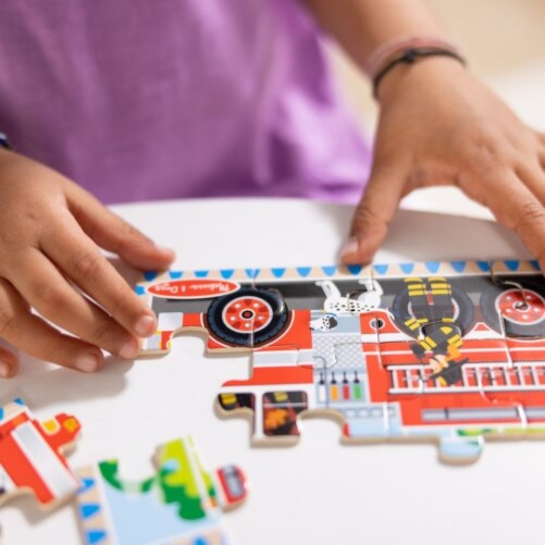 ROMPECABEZAS PUZZLES DIDACTICO VEHICULOS DE MADERA EN CAJA 4 EN 1 MELISSA Y DOUG - 5