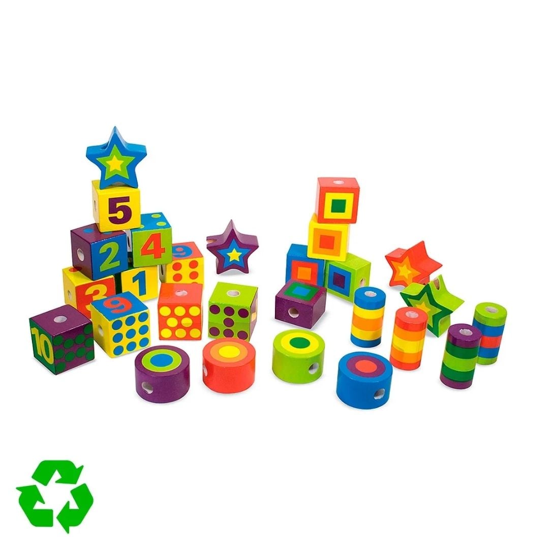 JUEGO DIDACTICO ENCAJE DE MADERA CON CORDONES MELISSA Y DOUG - 3
