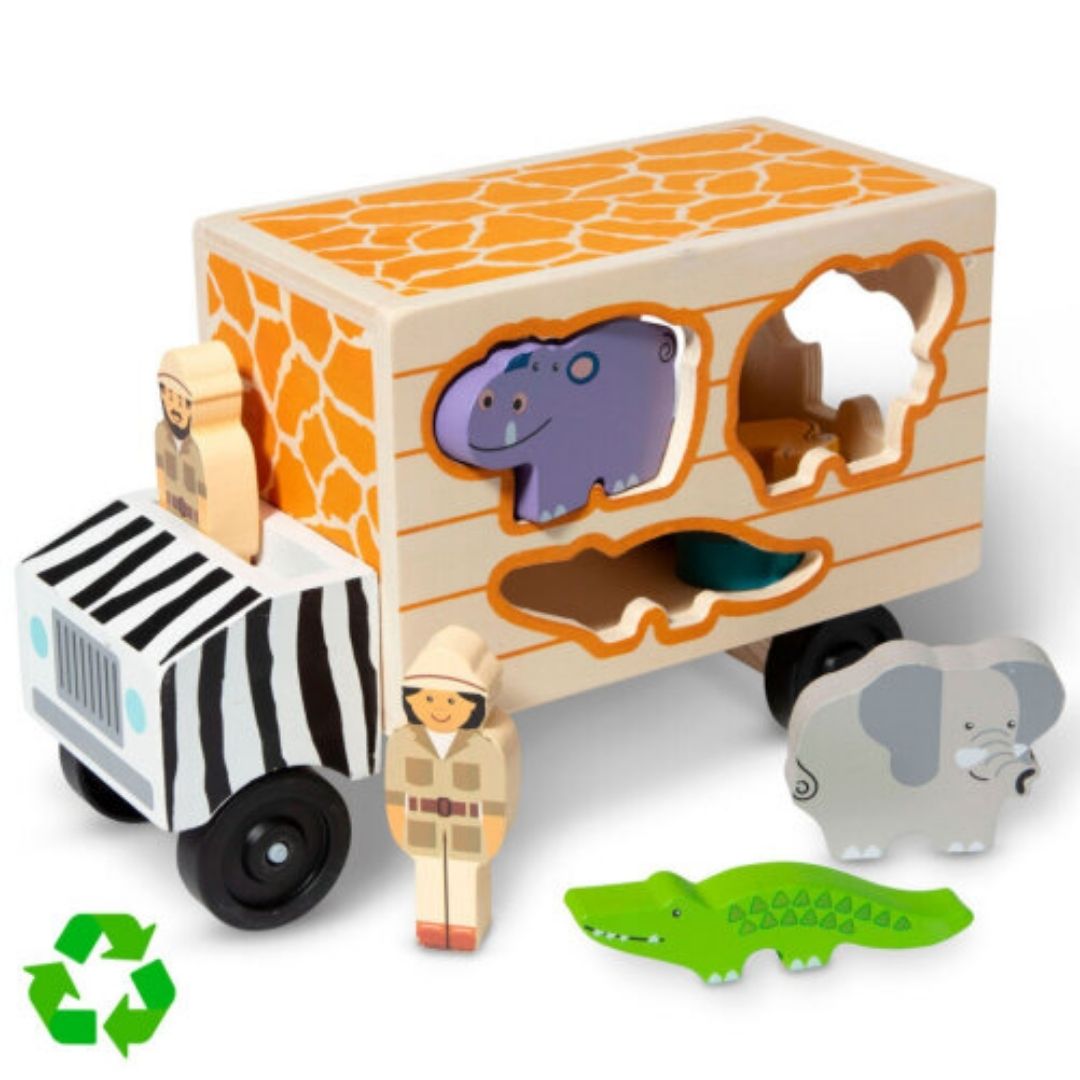 CAMION DIDACTICO SAFARI DE MADERA CON ANIMALES MELISSA Y DOUG - 2