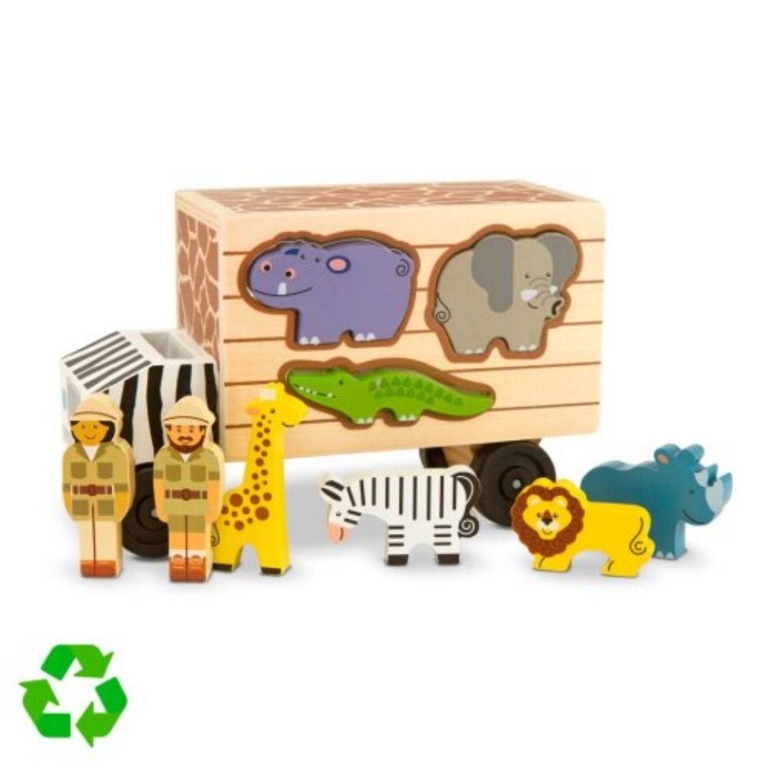 CAMION DIDACTICO SAFARI DE MADERA CON ANIMALES MELISSA Y DOUG - 3