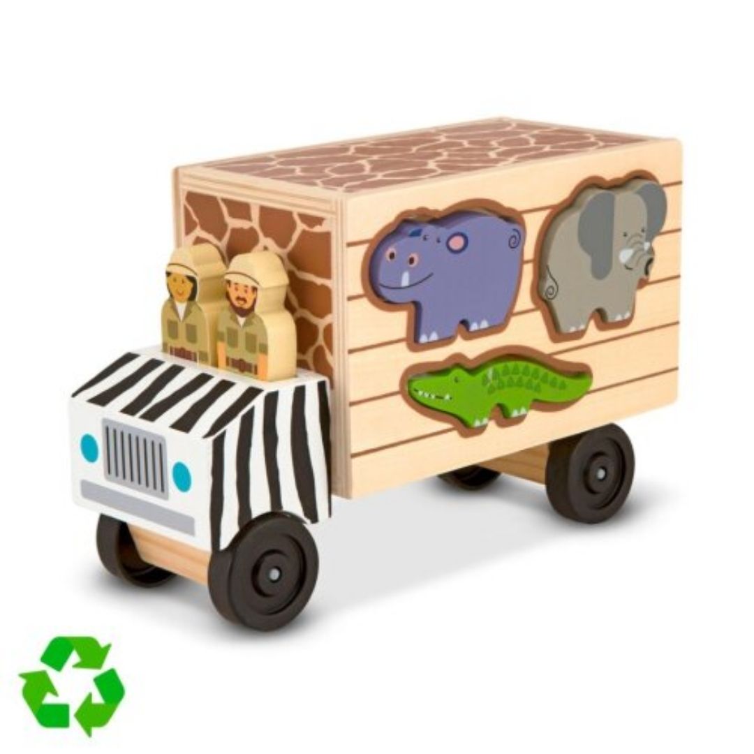 CAMION DIDACTICO SAFARI DE MADERA CON ANIMALES MELISSA Y DOUG - 4