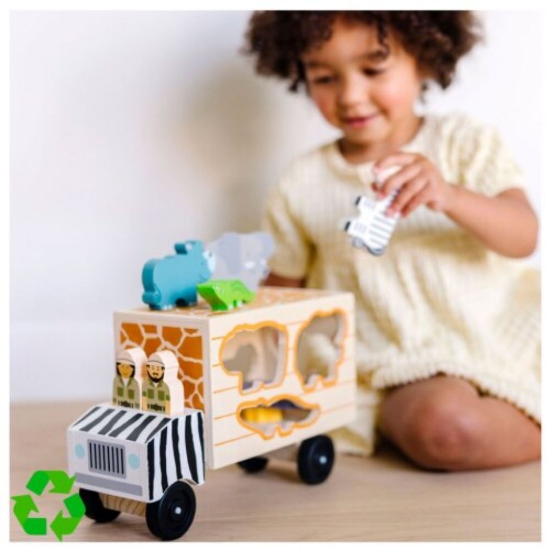 CAMION DIDACTICO SAFARI DE MADERA CON ANIMALES MELISSA Y DOUG - 5