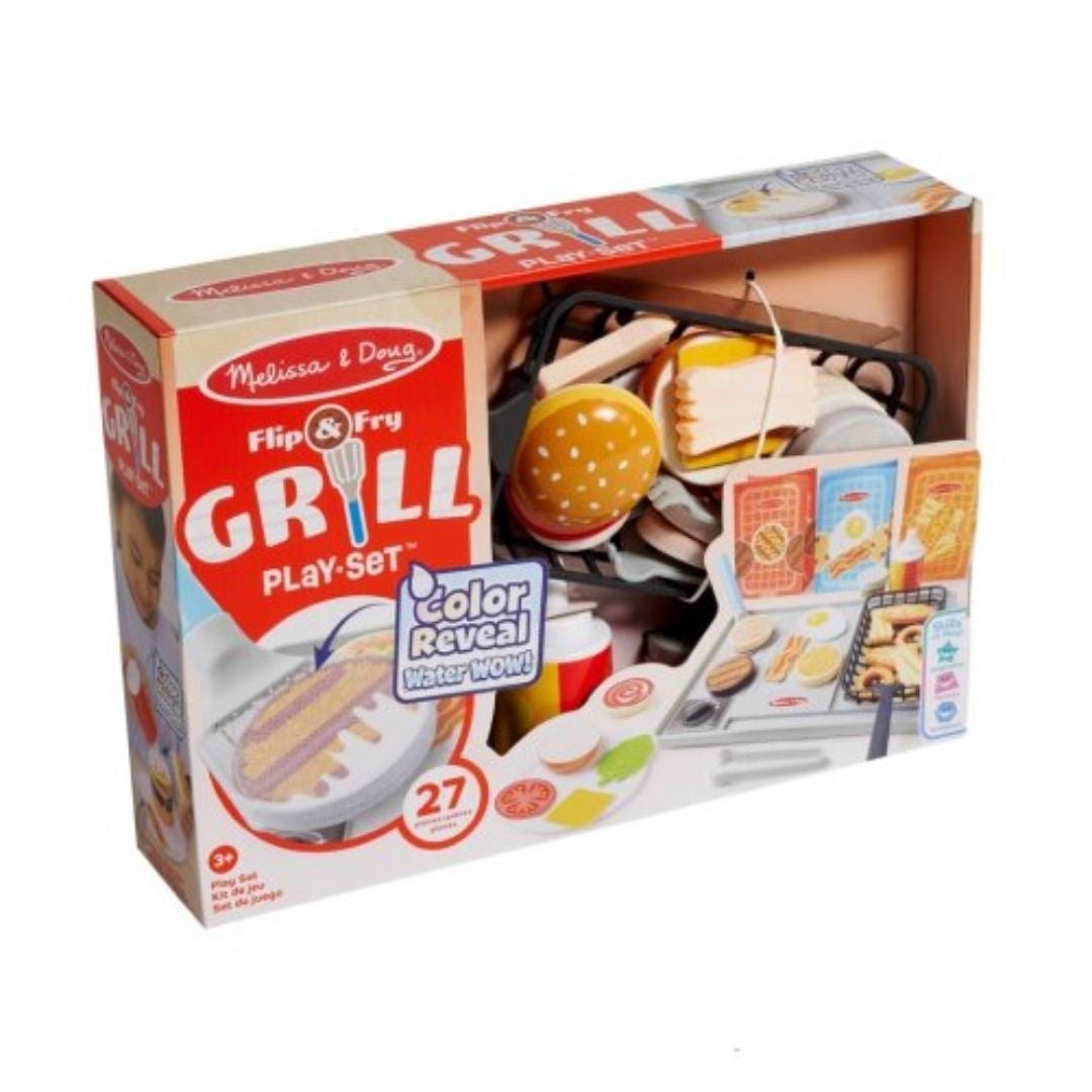 SET COCINA VOLTEA Y FRIE DIDACTICO DE MADERA MELISSA Y DOUG - 1