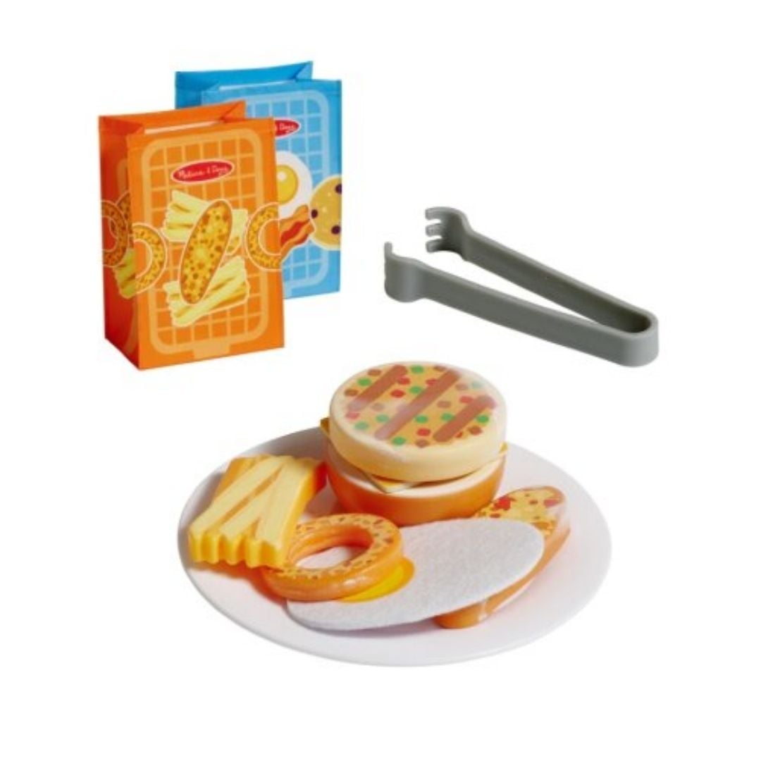 SET COCINA VOLTEA Y FRIE DIDACTICO DE MADERA MELISSA Y DOUG - 3