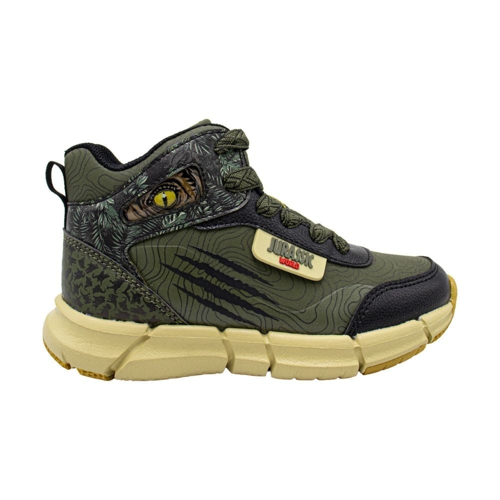 ZAPATILLAS BOTIN NIÑO JURASSIC WORLD DINOSAURIOS VERDE NEGRO - 1