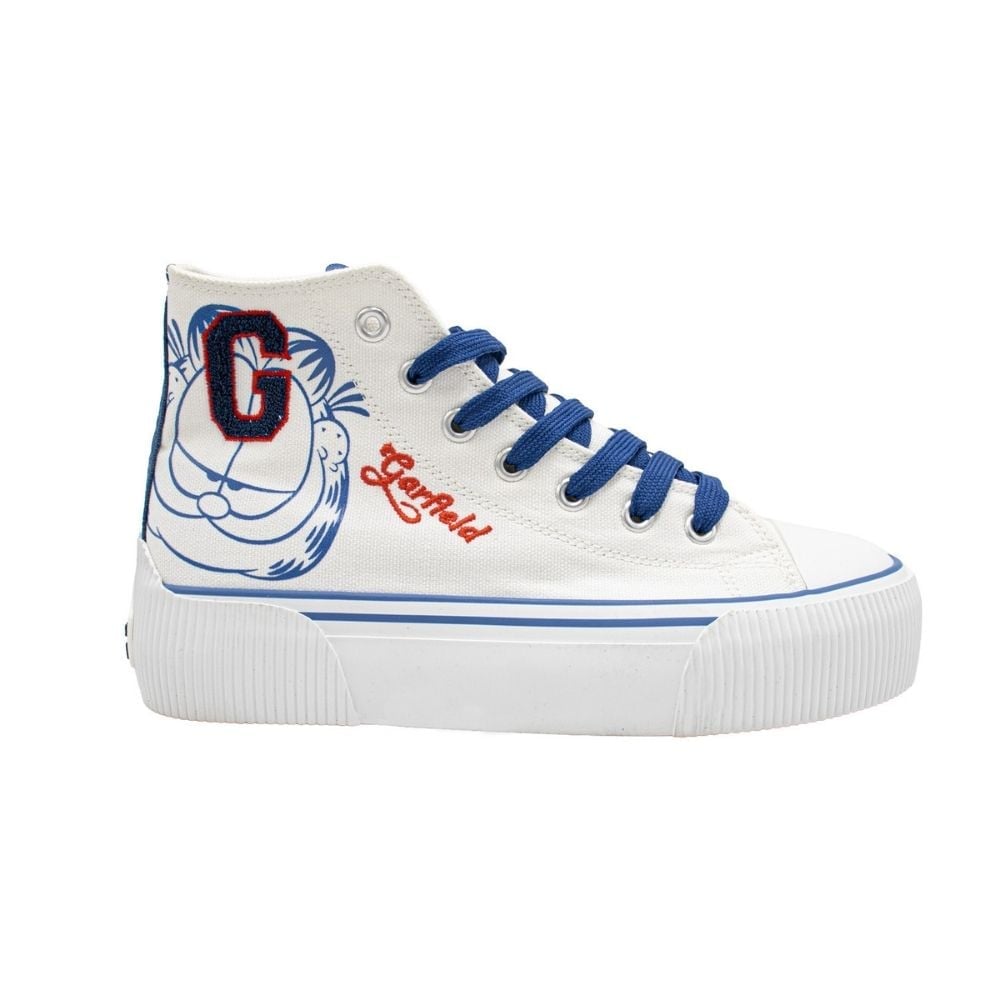 ZAPATILLAS URBANAS BOTIN MUJER GARFIELD BLANCO - 1