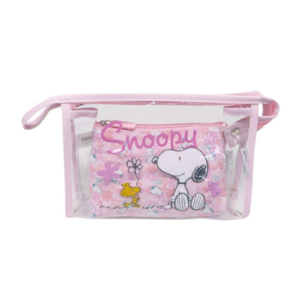 SET NECESER X2 SNOOPY PEANUTS ROSADO - 1