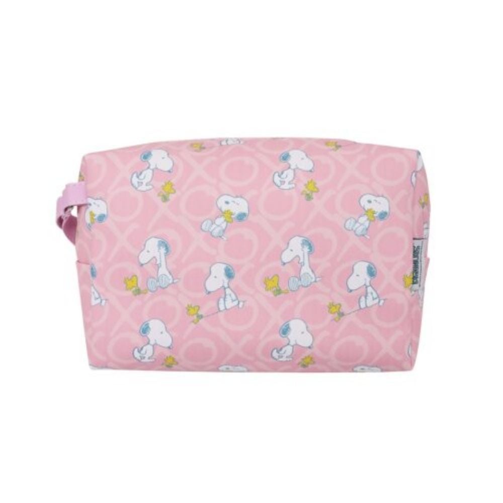 NECESER SNOOPY Y WOODSTOCK PEANUTS ROSADO - 1