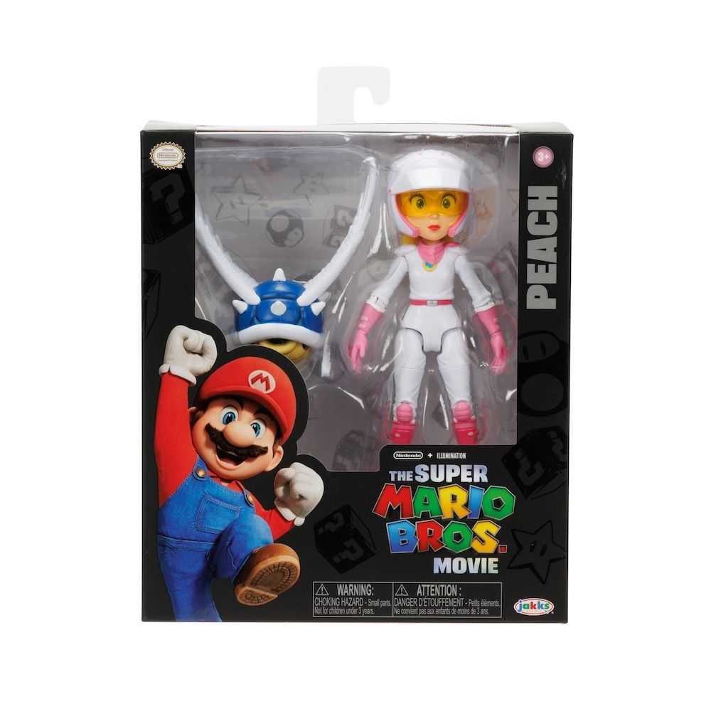 FIGURA ARTICULADA PRINCESA PEACH SUPER MARIO BROS NINTENDO 12 CM - 1