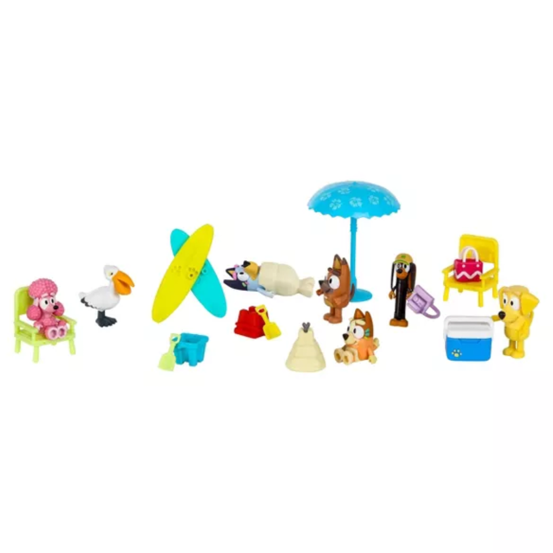 SET DE FIGURAS DELUXE BLUEY PLAYA - 1