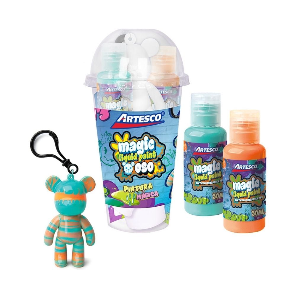 PACK CREATIVO ARTESCO MAGIC LIQUID PAINT OSO - 2