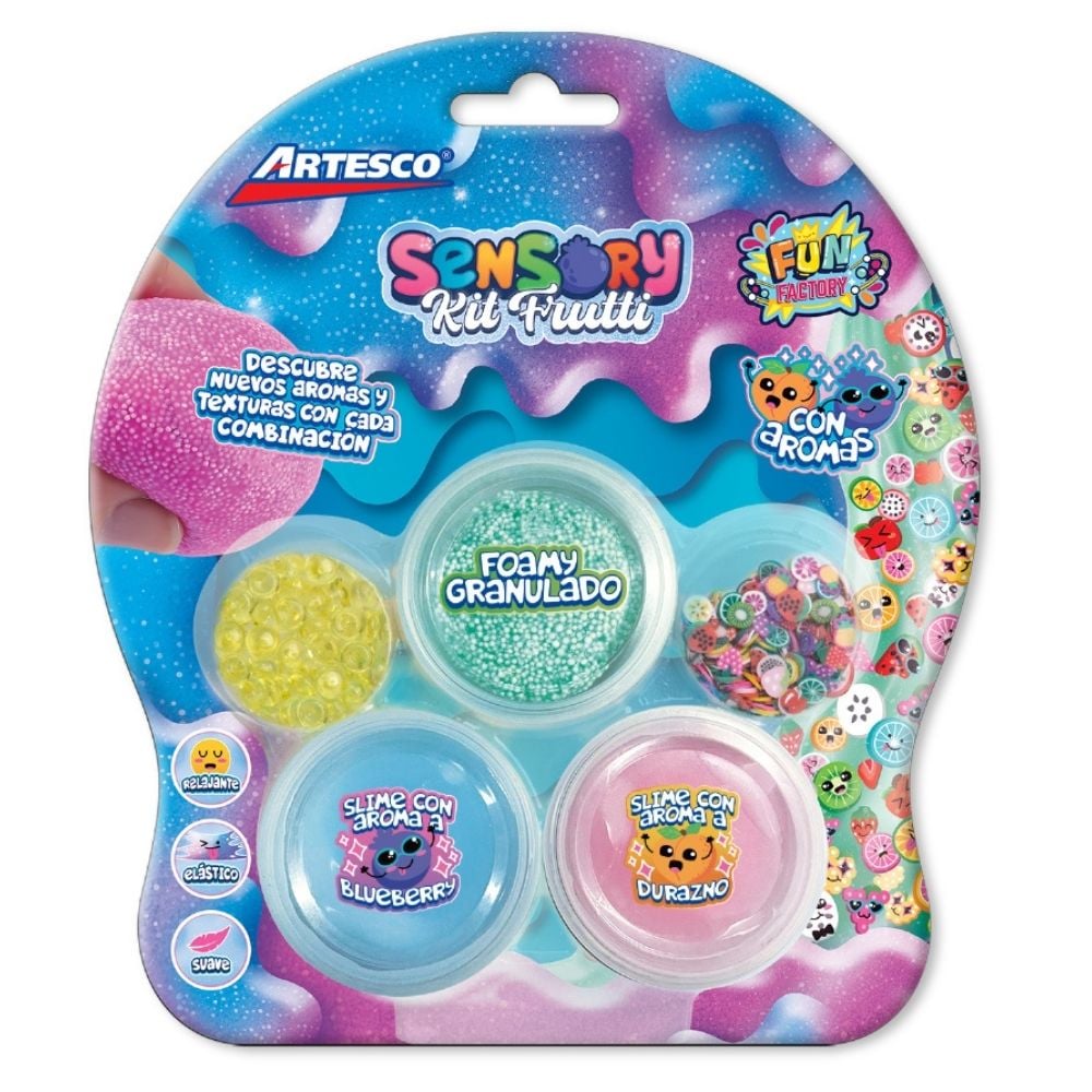 KIT SENSORIAL ARTESCO SLIME AROMATICO - 1