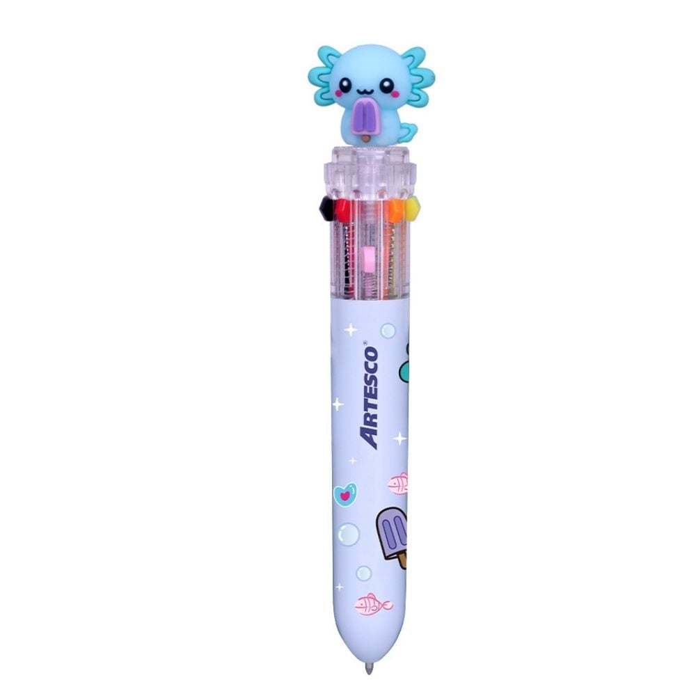 SET DE LAPICEROS ARTESCO AXOLOVE AJOLOTE 10 COLORES - 2