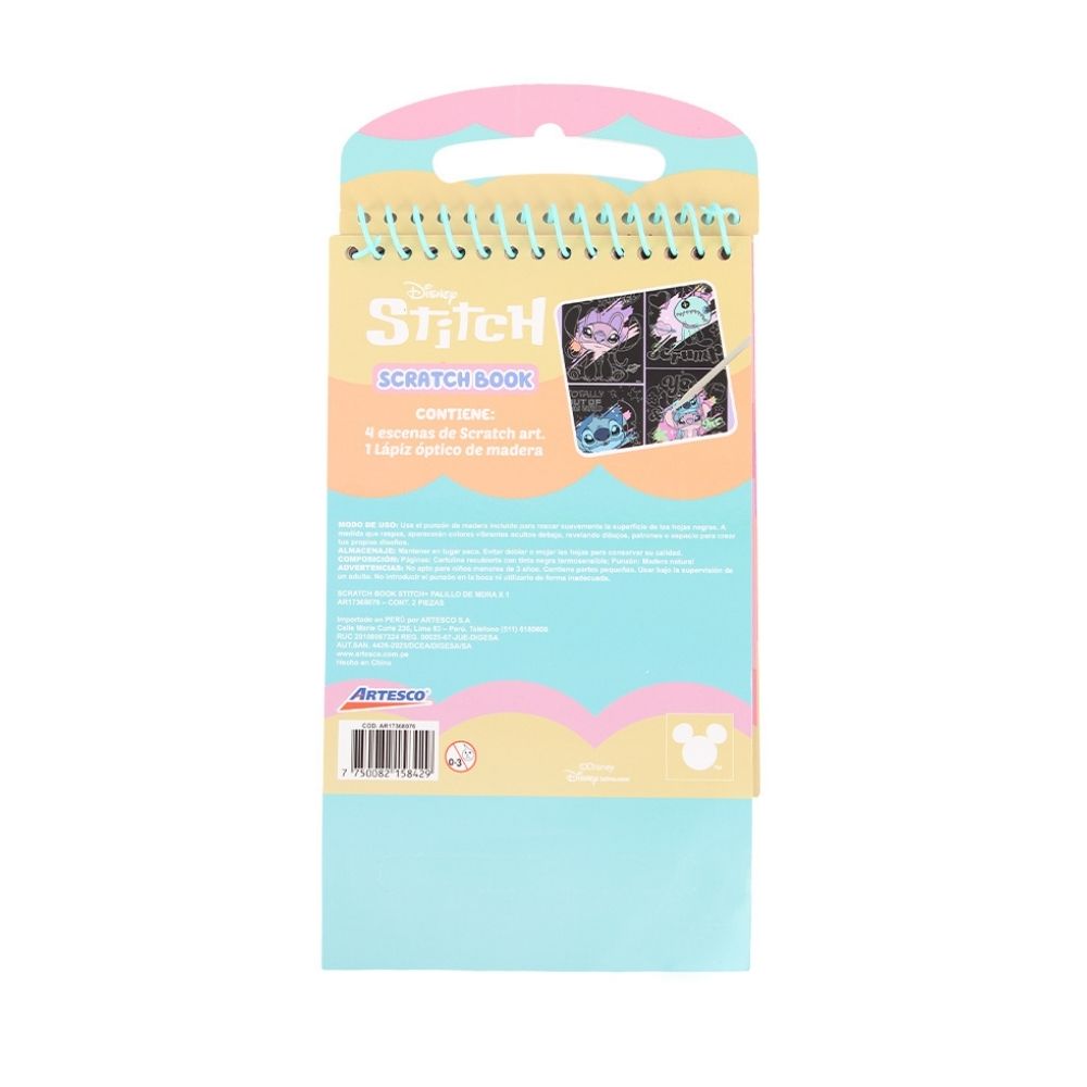SCRATCH BOOK CUADERNO ARTESCO STITCH - 3