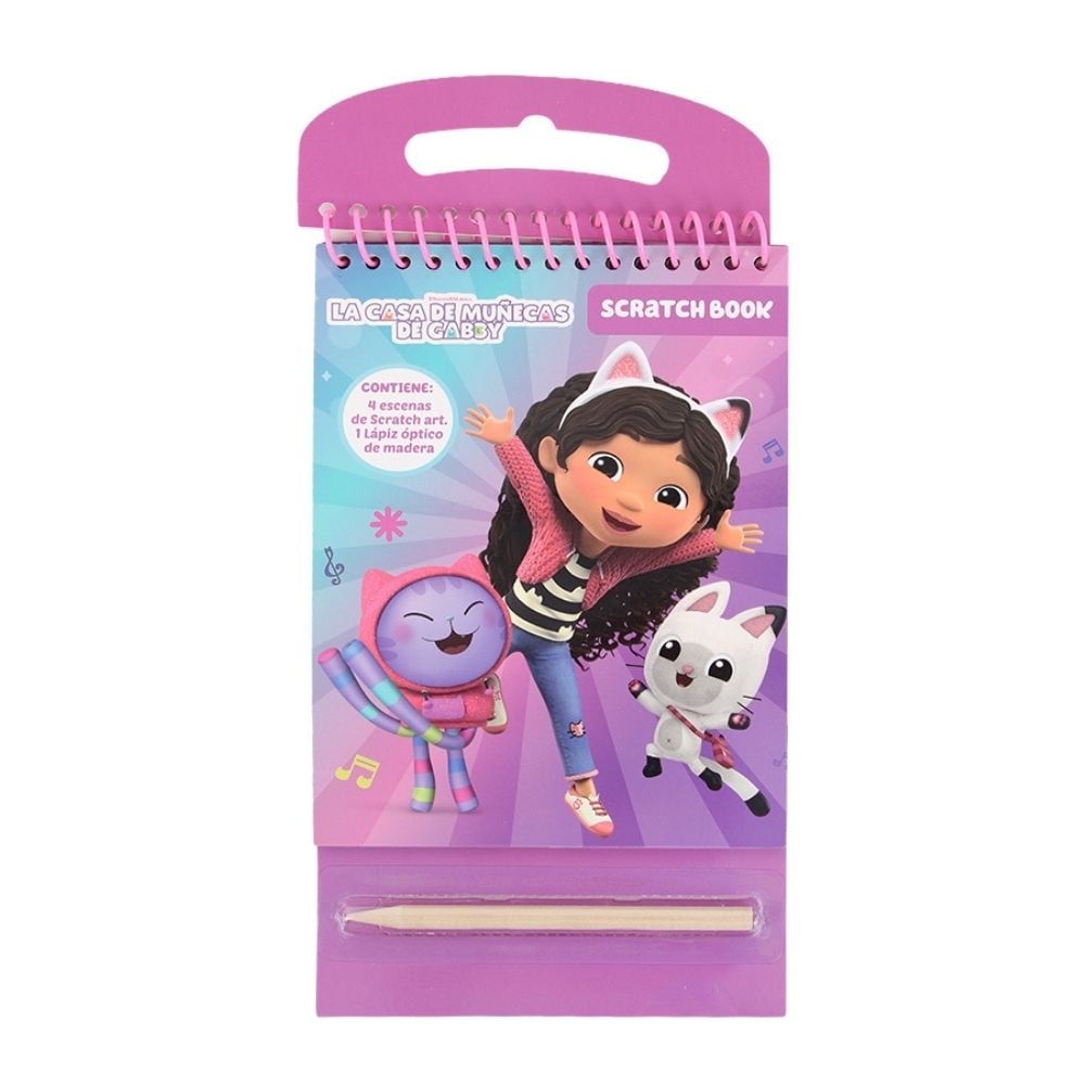 SCRATCH BOOK CUADERNO ARTESCO GABBY DOLLHOUSE - 1