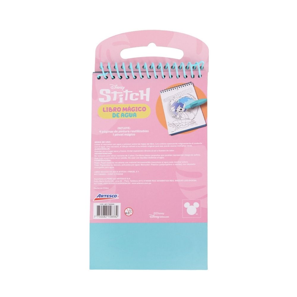 LIBRO CUADERNO MAGICO DE AGUA ARTESCO STITCH - 3