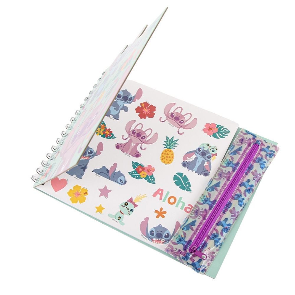 CUADERNO SET PARA COLOREAR ANILLADO ARTESCO STITCH - 2