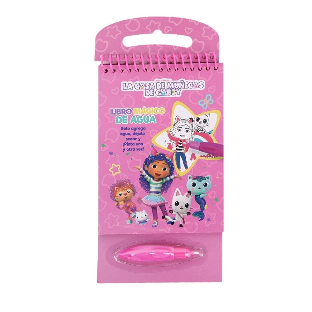 LIBRO CUADERNO MAGICO DE AGUA ARTESCO GABBY DOLLHOUSE - 1