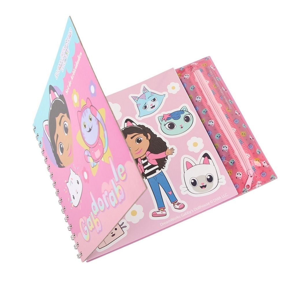 CUADERNO SET PARA COLOREAR ANILLADO ARTESCO GABBY DOLLHOUSE - 2