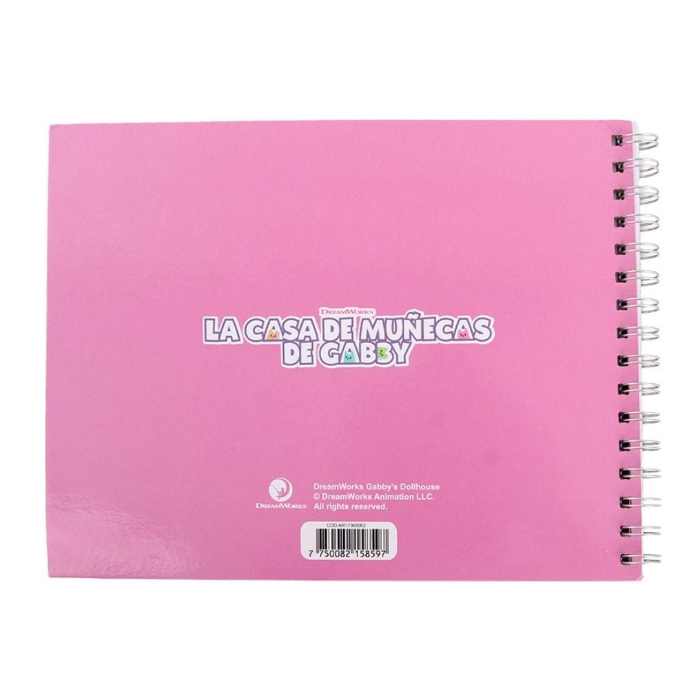 CUADERNO SET PARA COLOREAR ANILLADO ARTESCO GABBY DOLLHOUSE - 3