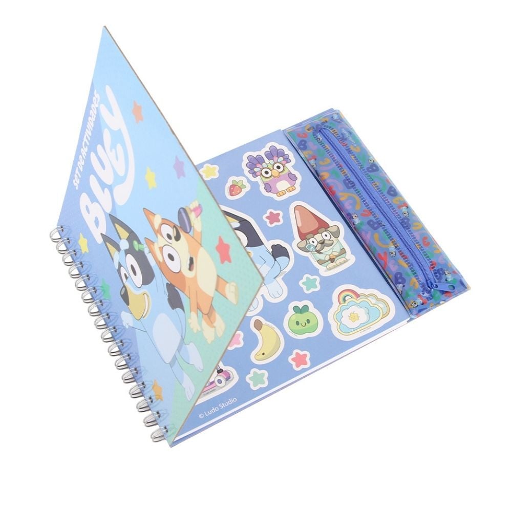 CUADERNO SET PARA COLOREAR ANILLADO ARTESCO BLUEY - 2