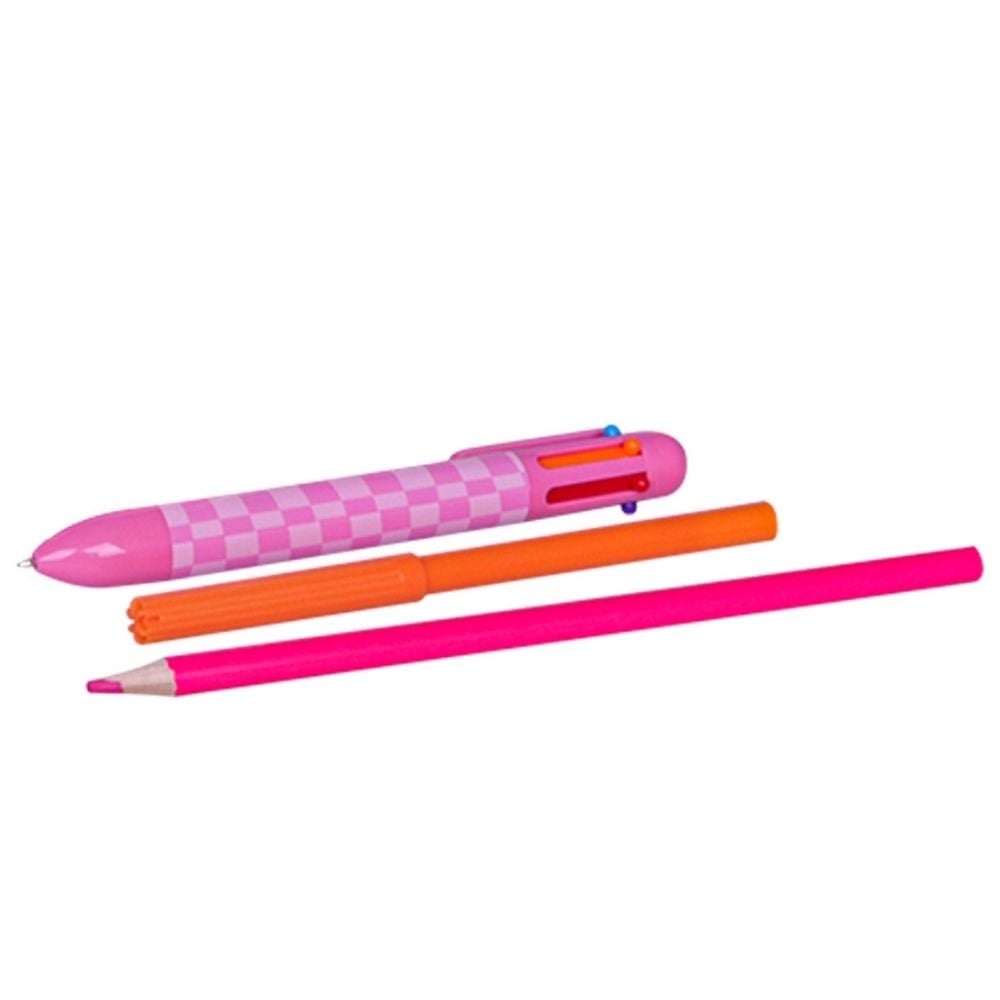 Cartuchera Artesco Flower + Kit Escolar Completo (40+ piezas) - 2